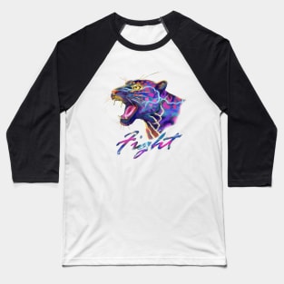 Panther - Fight Baseball T-Shirt